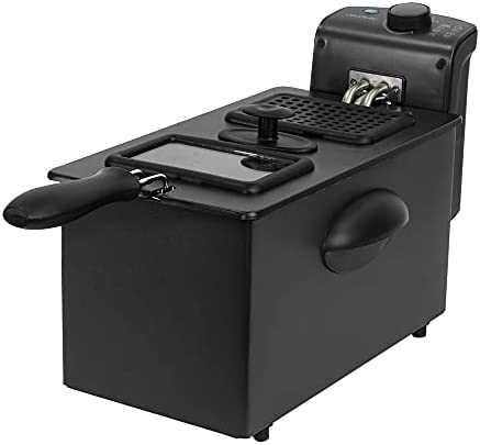 Cecotec Friteuse électrique CleanFry 3000. 2180 W, 3 L en Acier inoxydable avec filtre OilCleaner, Couvercle avec fenêtre pour contrôler la friture et filtre antiodeurs (3000 Black) Fiche Technique et Prix au Maroc