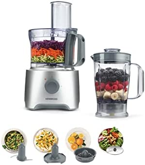 Kenwood fdp302si Multipro Compact Processeur de cuisine, 800 W, 2.1 liters, argent Fiche Technique et Prix au Maroc