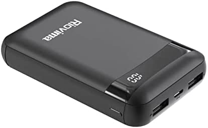 Mini Power Bank 10000mAh Petit 2.4A Charge Rapide Batterie Externe Chargeur Portable pour Compatible avec iPhone Samsung Huawei iPad etc (Noir) Fiche Technique et Prix au Maroc