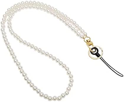 Zeayebsr Cordon de téléphone Anti Perdu Cas de téléphone portable Long Cou Pendentif Chaîne 1 Pièce Blanc Imitation Perle Téléphone Accessoires Décoratifs Bracelet Bracelet Porte-clés Longe Fiche Technique et Prix au Maroc