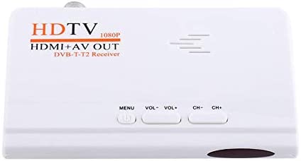 ASHATA Récepteur HD, 1080P HD HDMI Convertisseur de récepteur, Récepteur HDTV avec Sortie HDMI/télécommande Prise Noire EU Fiche Technique et Prix au Maroc