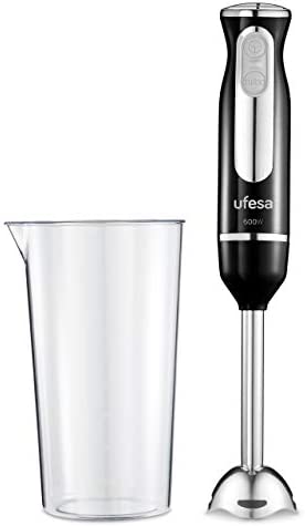 Ufesa BP3442 Mixeur Plongeant Multifonction, 600W, Verre Gradué Inclus, Pied Amovible, Lames Haute Efficacité, Fonction Turbo, Sans BPA Fiche Technique et Prix au Maroc