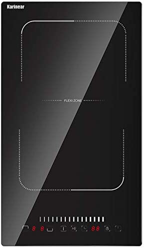 Plaque à Induction, Karinear Plaque de Cuisson 2 Feux, Table de Cuisson électrique Encastrable, 3500 W, Verre Noir Fiche Technique et Prix au Maroc