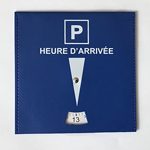 WARESCO Disque Bleu de Stationnement Parking Zone Bleue| Simili Cuir Indéchirable | Stationnement Carte Horodateur | Format 15x15 cm| Stationnement Voiture | Accessoires Auto (1) Fiche Technique et Prix au Maroc