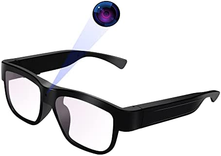 Lunettes pour appareil photo 1080p - Lunettes vidéo HD portables avec appareil photo pour sports de plein air, conduite, équitation, moto (carte de 32 Go) Fiche Technique et Prix au Maroc