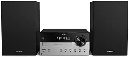 Philips Audio M4205/12 Mini Chaîne Hi-FI CD, USB, Bluetooth (Radio FM, CD-MP3, 60 W, Entrée Audio, Port USB pour Charge, Enceintes Bass Reflex, Contrôle Numérique du Son) - Modèle 2020/2021 Fiche Technique et Prix au Maroc