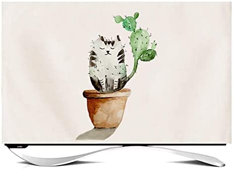 WMOENS Housse De Télévision Intérieure, Belles Plantes Colorées Lumineuses TV Anti-poussière pour Écran LCD LED TV Tissu De Protection TV Tissu Décoration De Salon (Color : A, Size : 50in) Fiche Technique et Prix au Maroc
