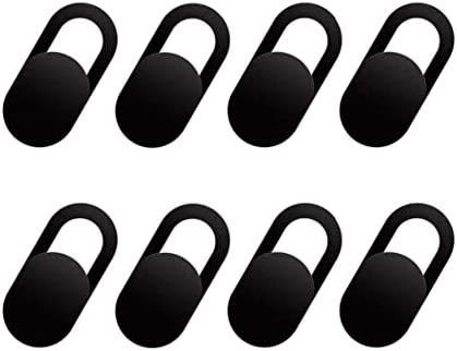 HEQ [8 pièces] Webcam Cover, Camera Slider, Ultra Slim pour ordinateur portable, PC, smartphones, tablettes, etc. Accessoires de téléphone portable - Protection de votre vie privée (noir) Fiche Technique et Prix au Maroc