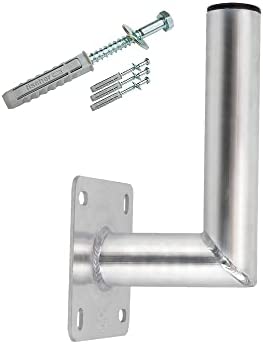 PremiumX Support mural en aluminium satellite 15 cm pour antenne parabolique avec jeu de vis avec chevilles Fiche Technique et Prix au Maroc