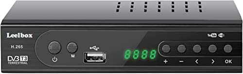 Timoom DVB-T2 Nouveau Décodeur Numérique Terrestre Standard avec Codage HEVC 10 Bits Récepteur Numérique Terrestre Full HD / 1080p / H.265 / Dolby / MPEG-2/4 avec Télécommande Fiche Technique et Prix au Maroc