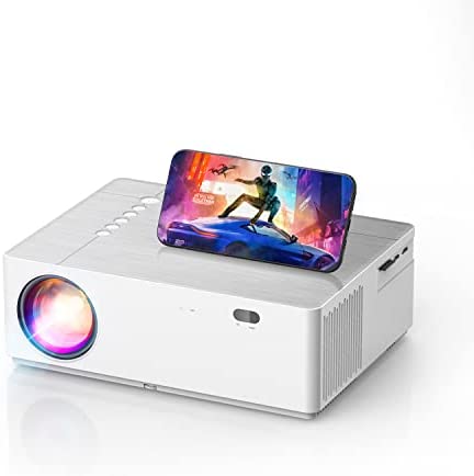 Videoprojecteur 4K Soutien Natif Full HD 1080P, Projecteur de Cinéma Maison de 8000LM, Correction Trapézoïdale de ± 50 ° et Zoom, Videoprojecteur LED Compatible Smartphone, TV Stick, PS4 etc Fiche Technique et Prix au Maroc