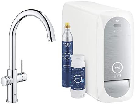 Grohe Blue Home Mitigeur Évier avec Système de Filtration de l'Eau, Bec C, 31455001 (Import Allemagne) Fiche Technique et Prix au Maroc