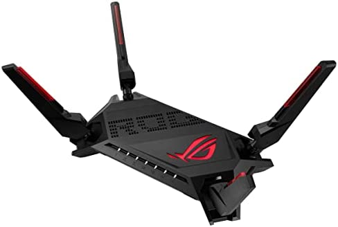 ASUS ROG GT-AX6000 - Routeur Gaming Wi-FI 6 Double Bande AX6000 - Double Port 2,5G, VPN Fusion, Triple accélérateur de Jeu, Technologie AiMesh et sécurité réseau AiProtection Pro, Compatible PS5 Fiche Technique et Prix au Maroc