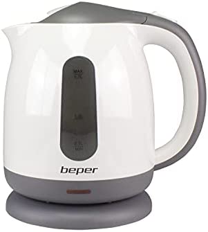 BEPER P101BOL100 Bouilloire électrique, Arrêt automatique, 1,7 litre, Filtre Anti-calcaire Amovible, 2200 W, Blanc Fiche Technique et Prix au Maroc