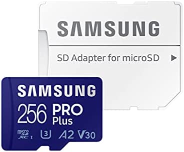 Samsung PRO Plus MB-MD256KA/EU Carte mémoire microSDXC UHS-I U3 160 Mo/s Full HD & 4K UHD avec adaptateur SD 256 Go Fiche Technique et Prix au Maroc