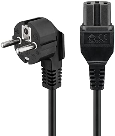 Goobay 93277 Câble d´alimentation coudé pour appareils chauds, 2 mètres, noir Fiche Technique et Prix au Maroc