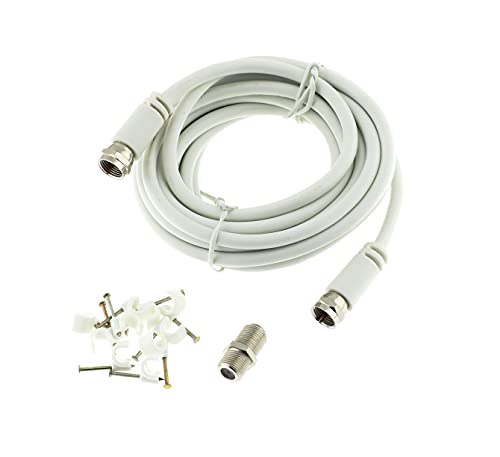 3M - Kit de Câble Coaxial Reulin Slim F-Type pour Sat TV, LNB, Récepteur Satellite, 3C2V - 75 OHM (3 Mètres) Fiche Technique et Prix au Maroc