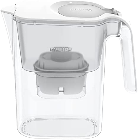 Philips Mayflower Carafe filtrante AWP2936WH/10-3.0L Blanche - Filtre le Chlore, calcaire, métaux lourds et microplastiques Fiche Technique et Prix au Maroc