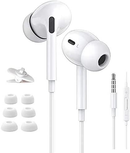 Ecouteurs, Ecouteurs Filaires, Ecouteurs Intra-Auriculaires avec Microphone, resistants a la Transpiration,Isolation phonique, Haute Definition, pour Samsung, Xiaomi, Huawei,MP3 etc. Fiche Technique et Prix au Maroc