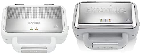 Breville VST072X Machine à gaufres & VST070X Appareil à croque-monsieur DuraCeramic Jumbo VST074X Gris/blanc Fiche Technique et Prix au Maroc