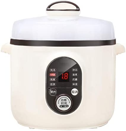 Électricité Pot à Ragoût 1L Mijoteuse Ceramique,Multifiction Cuisinière Avec Fonction De Réservation Et Fonction De Maintien Au Chaud Idéale Pour Les Petits Ménages Fiche Technique et Prix au Maroc