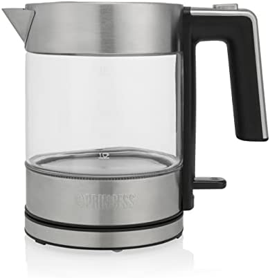 Bouilloire Princess Brighton 236040 transparente - 1 L - verre et inox - 2200 W Fiche Technique et Prix au Maroc