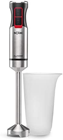 Solac BA5606 - Mixeur plongeant 800W, acier inoxydable, bol mesureur Fiche Technique et Prix au Maroc