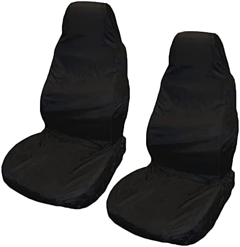 Humtool 2 x Housses de Siège pour Voiture Ultra Léger Imperméable Protection Auto Amovible Universel Protecteur Avant Housse de Siège Noir Nylon Imperméable Anti-Huile Fiche Technique et Prix au Maroc
