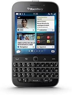 Blackberry Classic Smartphone débloqué 4G (Ecran : 3,5 pouces 16 Go Simple SIM Blackberry) Noir [ le clavier est en AZERTY ] (Reconditionné) Fiche Technique et Prix au Maroc