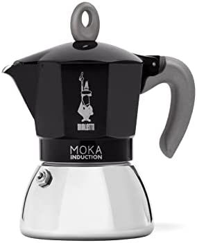 Bialetti - Moka Induction, Cafetière Moka, Convient à Tous Les Types de Plaques de Cuisson, 6 Tasses d'Espresso (270 Ml), Noir Fiche Technique et Prix au Maroc