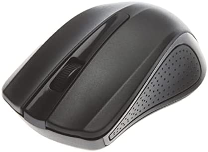 APM 571140 - Souris Sans Fil Optique 1200 DPI - Souris Ergonomique Sans Fil - Technologie Sans Fil 2,4 Ghz - 3 Boutons et 1 Molette de Défilement - Connexion USB - Avec Piles - Noir Fiche Technique et Prix au Maroc