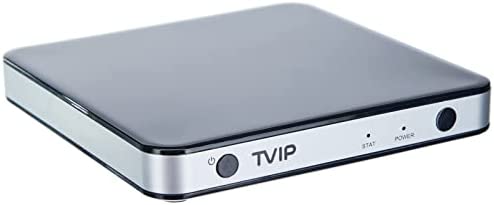 TVIP S-Box v.605 IPTV 4K HEVC HD Android 6.0 Linux Multimédia Stalker IP TV Streamer 1 Go RAM + 8 Go eMMC, Carte microSD, EXT.IR avec Wi-FI 5 GHz Fiche Technique et Prix au Maroc