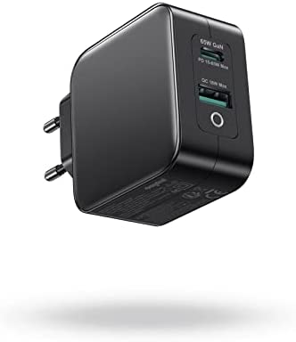 SUNYDEAL Chargeur USB C 65W 2-Port Chargeur GaN PD Chargeur Rapide Compatible avec MacBook Pro/Air iPad Pro Galaxy S22/S21 Lenovo HP ASUS Dell XPS 13 iPhone 14 Pro Max Pixel Huawei Fiche Technique et Prix au Maroc