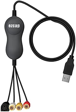 BIGFOX Enregistreur Convertisseur de Audio et vidéo/Carte de Capture Vidéo USB 2.0 Carte De Capture Video VHS, Video Capture vers Mac OS X PC Windows 7 8 10 Fiche Technique et Prix au Maroc