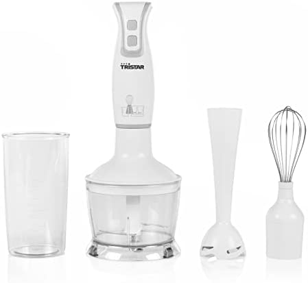 Tristar Batteur à Main - 5 Vitesses/avec 2 Crochets à pâte et 2 Fouets, Fonction Turbo (250 Watts), MX-4801 Fiche Technique et Prix au Maroc