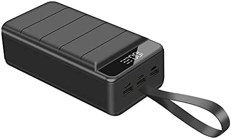 Power Bank 50000mah PD Charger Rapide Batterie Externe USB C Chargeur Portable 3 Extrémités et 4 Sorties Batterie de Téléphone Portable Compatible avec iPhone Samsung Huawei iPad Fiche Technique et Prix au Maroc