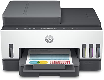 HP Smart Tank 7305 Imprimante tout en un - Jet d'encre couleur - 3 ans d'encre inclus (Photocopie, Scan, Impression, Chargeur automatique de documents, A4, Recto/Verso, Wifi) Fiche Technique et Prix au Maroc