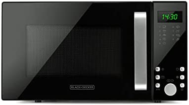 BLACK+DECKER BXMZ900E - Micro-ondes 900W, 23L, 5 niveaux de puissance, 2 fonctions conbinées, Fonction grill, Fonction décongélation, Minuterie de 95min, Auto-menu 9 recettes Fiche Technique et Prix au Maroc