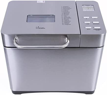 Bkitchen bake 501 Machine à pain 19 programmes de cuisson, 650 W, acier inoxydable, argent Fiche Technique et Prix au Maroc