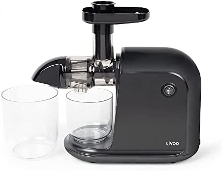 Livoo Feel Good Moments - Extracteur de jus horizontal - 100 tours/minutes, 2 réservoirs, 150W Fiche Technique et Prix au Maroc