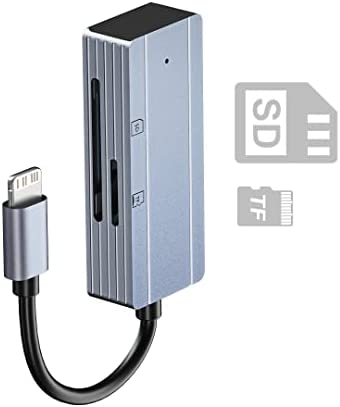 sunshot Lecteur de Carte SD/TF pour iPhone ou iPad, Adaptateur de Lecteur de Carte mémoire Portable, Prend en Charge Les Cartes SD et TF, Plug and Play, Aucune Application requise Fiche Technique et Prix au Maroc