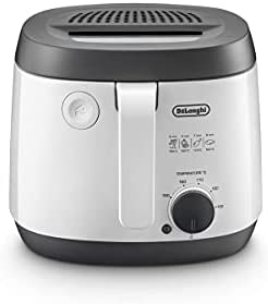 De'Longhi Friteuse FS3021 Thermostat réglable Design compact Capacité 2L 1800W Plastique Blanc/Noir Fiche Technique et Prix au Maroc