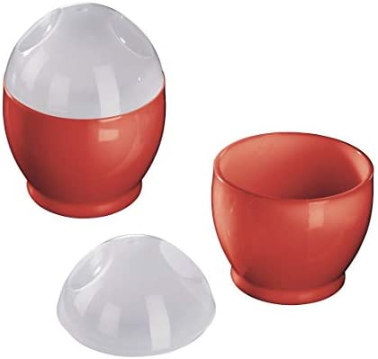 Xavax Cuiseur d'oeufs pour micro-ondes (set de 2 pour micro-ondes, polypropène, 6 x 8 cm, couvercle, cuit-oeuf) Rouge/Transparent Fiche Technique et Prix au Maroc