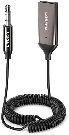 UGREEN Récepteur Bluetooth 5.0 Voiture avec 3.5mm AUX Jack et USB Adaptateur Audio sans Fil avec Micro Intégré et Longue Câble pour Voiture Enceinte Haut Parleur Amplificateur Fiche Technique et Prix au Maroc