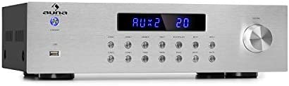 Auna Amplificateur Audio, Amplificateur HiFi Système Stéréo Recepteur Bluetooth HiFi pour Ampli Stereo, Ampli HiFi Contrôle Basses et Aigus, Univers Hi-FI, Amplificateurs 4 Canaux, Télécommande, AUX Fiche Technique et Prix au Maroc