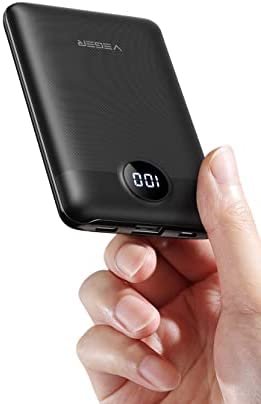VEGER [Mince et Légère] Batterie Externe 10000mAh en Mini Taille Power Bank USB C 5V 3A avec l'Affichage LED pour iPhone 13 12 11 Samsung S22 S21 S20 Veste Chauffante Fiche Technique et Prix au Maroc