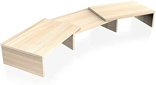 FITUEYES Réhausseur d'Écran en Bois,Support de Moniteur Réglable,Support d'Ordinateur Portable,PC,TV,Imprimante - pour 2 Moniteurs,92,5-108x23,5x10,2cm Fiche Technique et Prix au Maroc