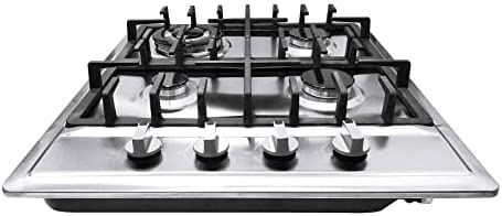 Plaque de cuisson à gaz, encastrable 4 flammes, plaque de cuisson à gaz en acier inoxydable, cuisinière à gaz Autark pour gaz naturel et gaz propane Fiche Technique et Prix au Maroc