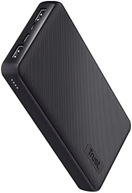 Trust Mobile Primo Batterie Externe Rapide 20000mAh, Power Bank USB-C 3A Grande Capacité, 3 Entrées, Chargeur iPhone, iPad, Samsung, Xiaomi, Huawei, Airpods, Téléphone Portable, Tablette, Noir Fiche Technique et Prix au Maroc
