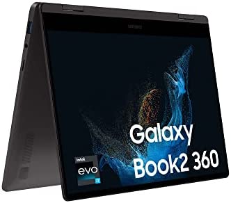 Samsung Galaxy Book2 360, Ordinateur portable, ultra-fin, 13'', tactile, Intel Core i7, 16Go RAM, 512 Go SSD, Iris Xe Graphics, Evo, Anthracite, Clavier AZERTY FR, Gris Fiche Technique et Prix au Maroc